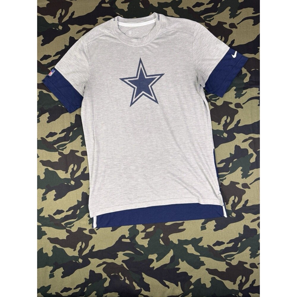 Nike NFL On Field Apparel Dri-Fit Dallas Cowboys ColorBlock Tee T-Shirt Men’s L